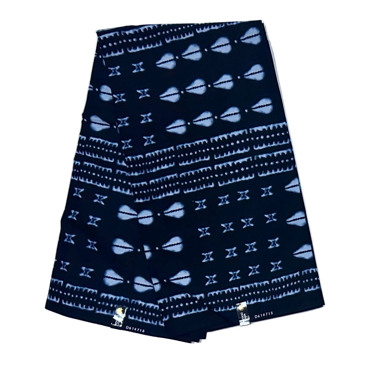 African Print Fabric/ Ankara - Black, Indigo “Dogon Before Wealth', Yard or Wholesale
