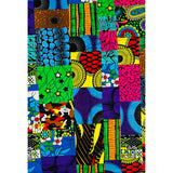 African Print Fabric/Ankara - Yellow, Blue, Pink, Red, Purple, Green ‘Kibwe Charmed' Design, YARD or WHOLESALE
