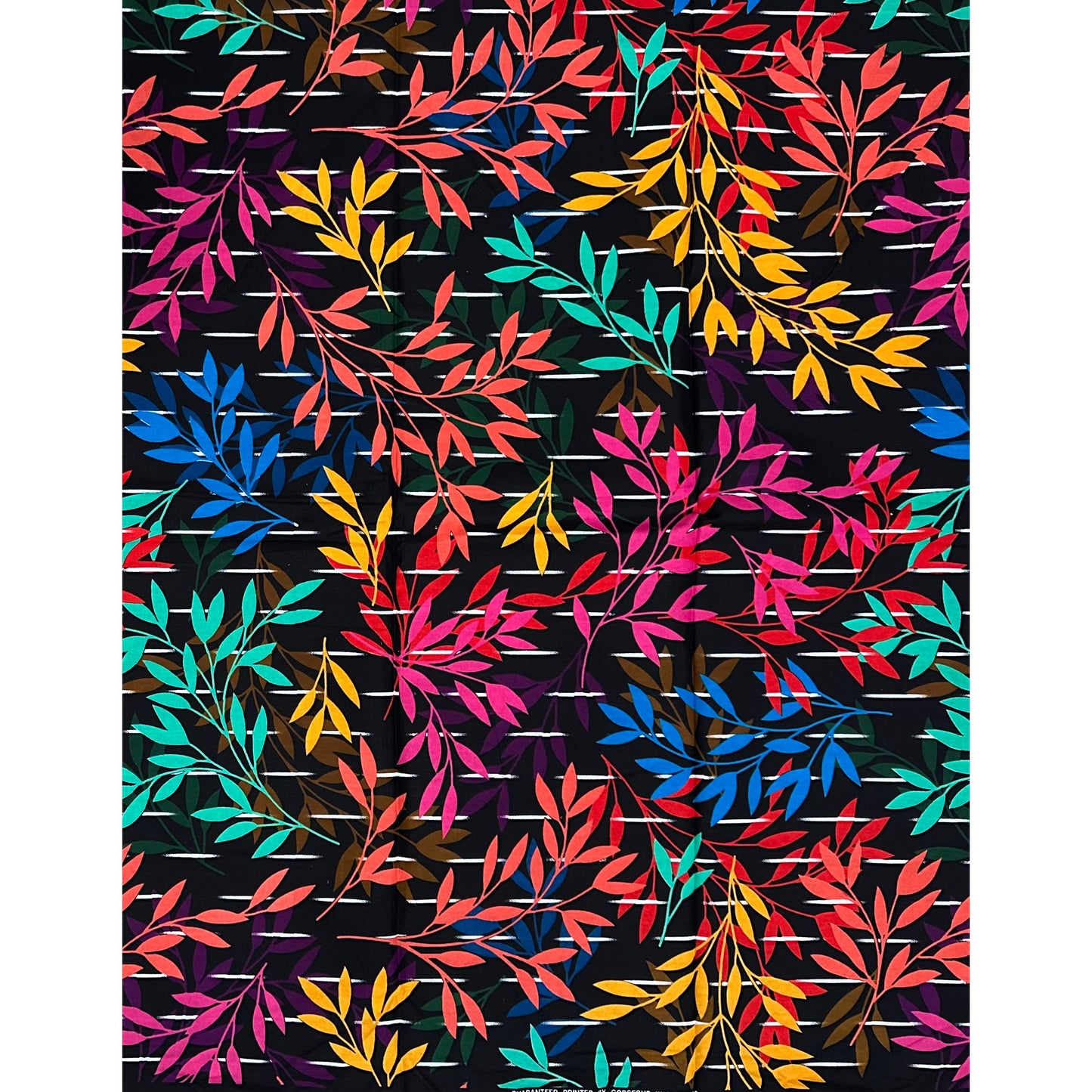 African Print Fabric/ Ankara - Multicolored 'Text Me When You Land', YARD or WHOLESALE