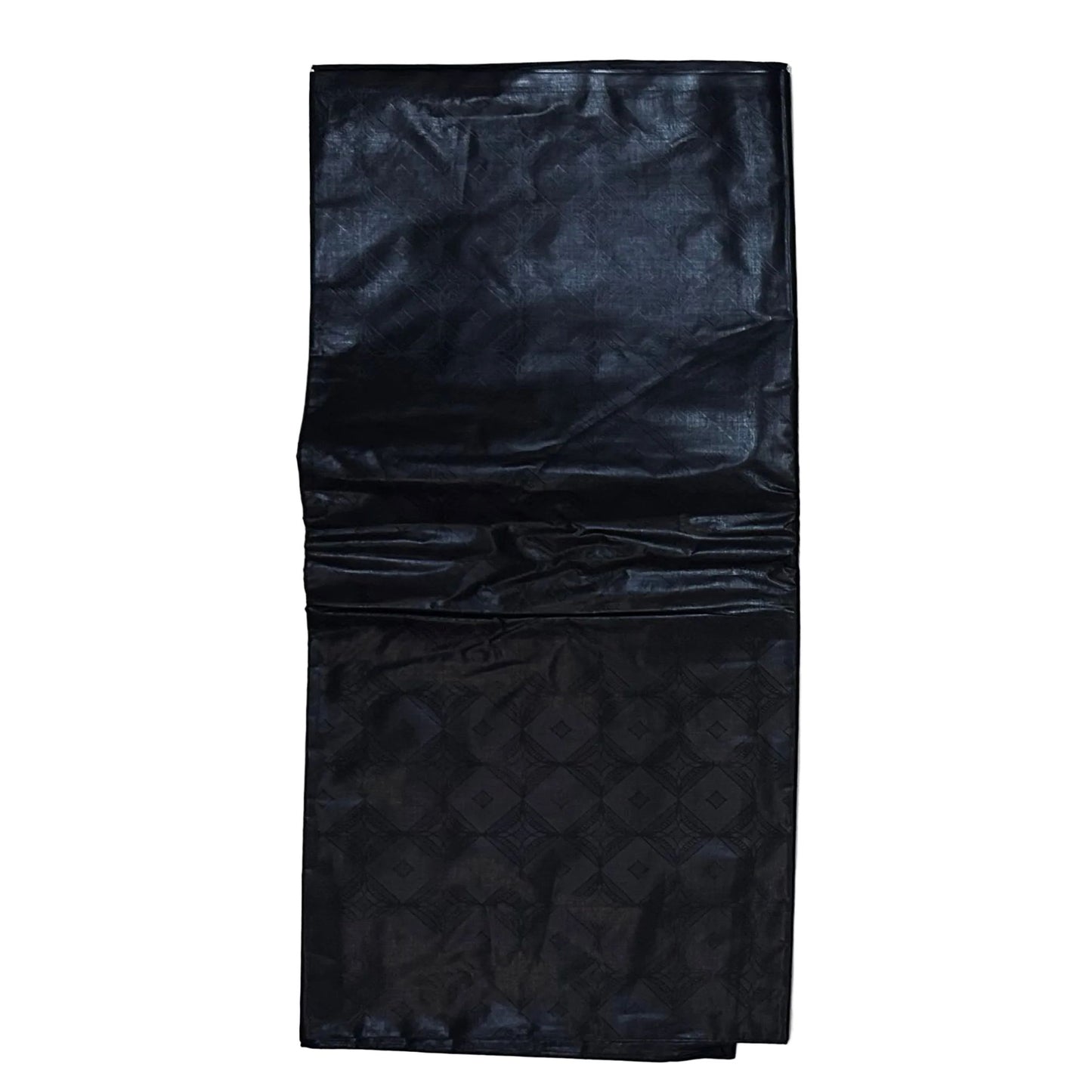 African Bazin (Brocade) Fabric - Black, "Veritas" Per Yard