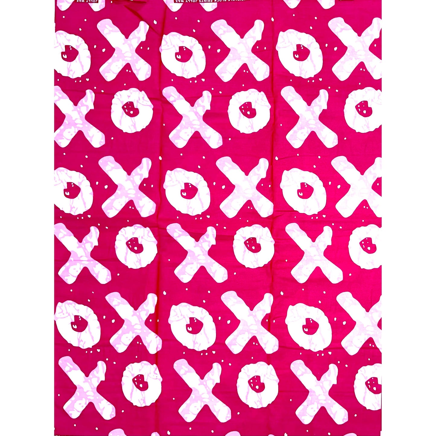 African Print Fabric/ Ankara - Pink, White 'Kiss & Kulture', Per Yard or Wholesale