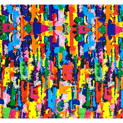 African Print Fabric/ Ankara - Multicolored 'Color Riot' Design, Yard or Wholesale