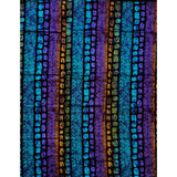 African Print Fabric/ Ankara - Blue, Purple, Orange ‘Highway to Heaven,' YARD or WHOLESALE