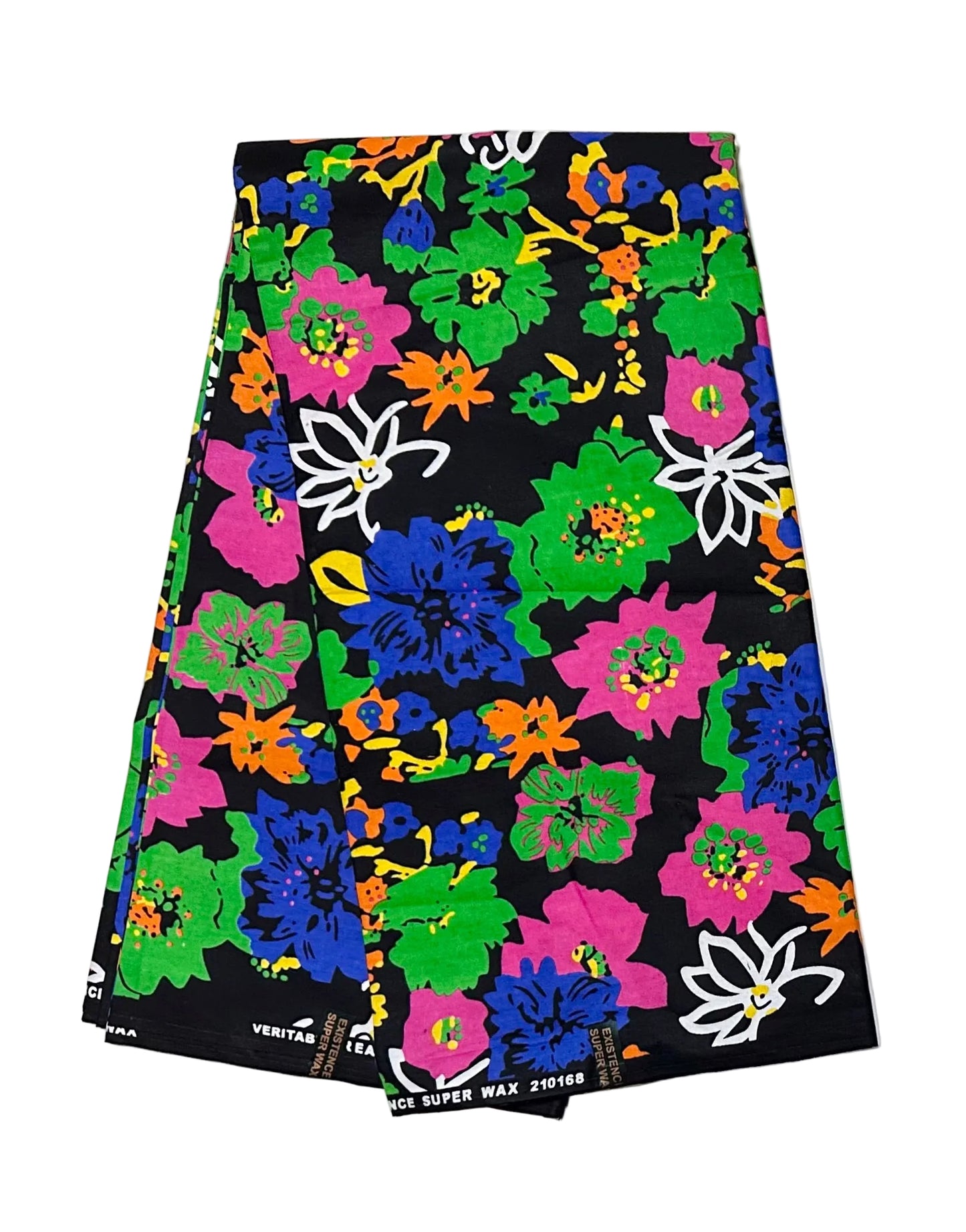 African Fabric/ Ankara - Multicolored 'Garden After Dark,' Design, YARD or WHOLESALE