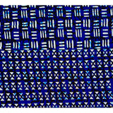 African Print Fabric/ Ankara - Blue, White 'Amir Fortune' YARD or WHOLESALE