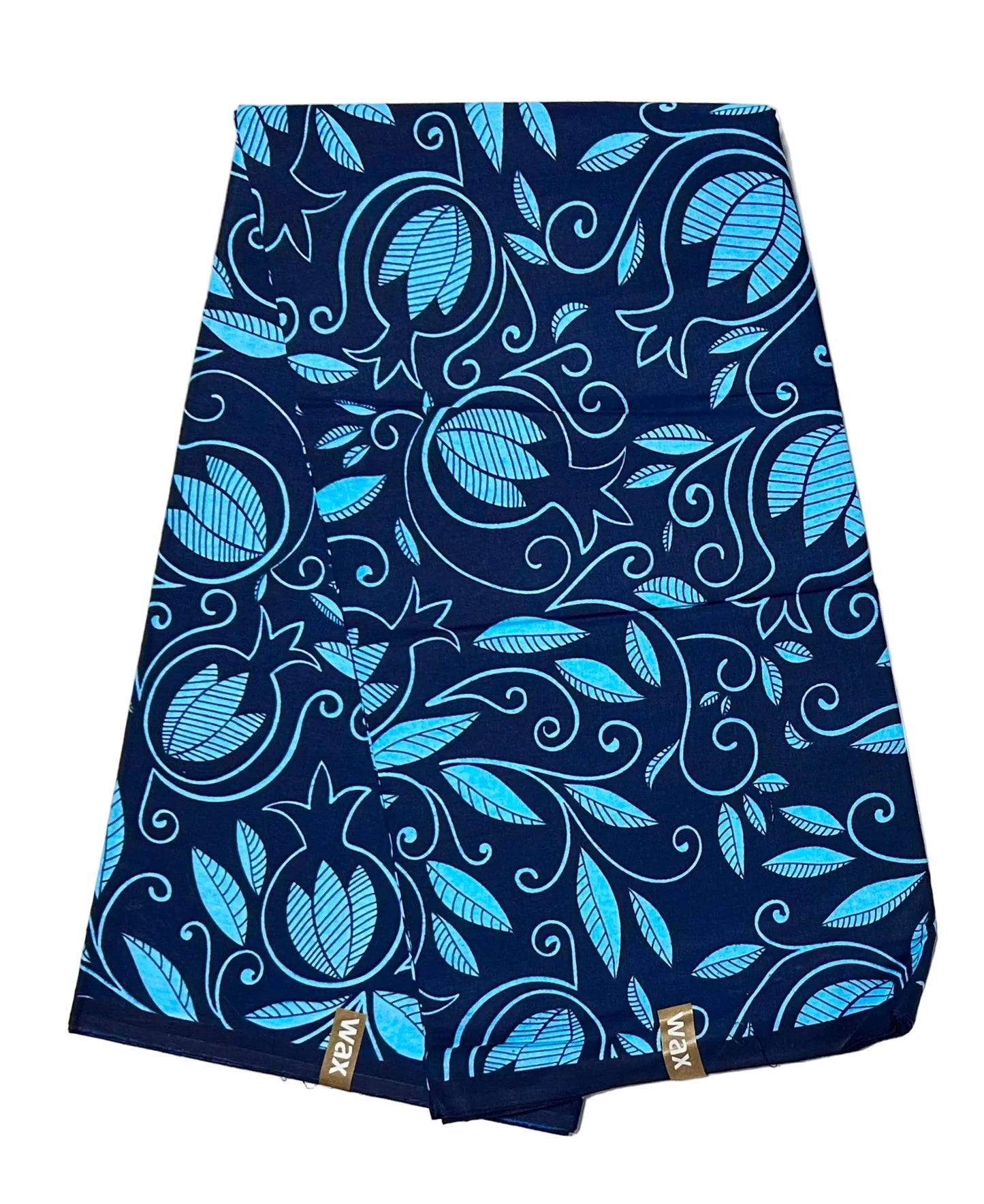 African Print Fabric/ Ankara - Shades of Blue 'The Quiet Estate', Yard or Wholesale