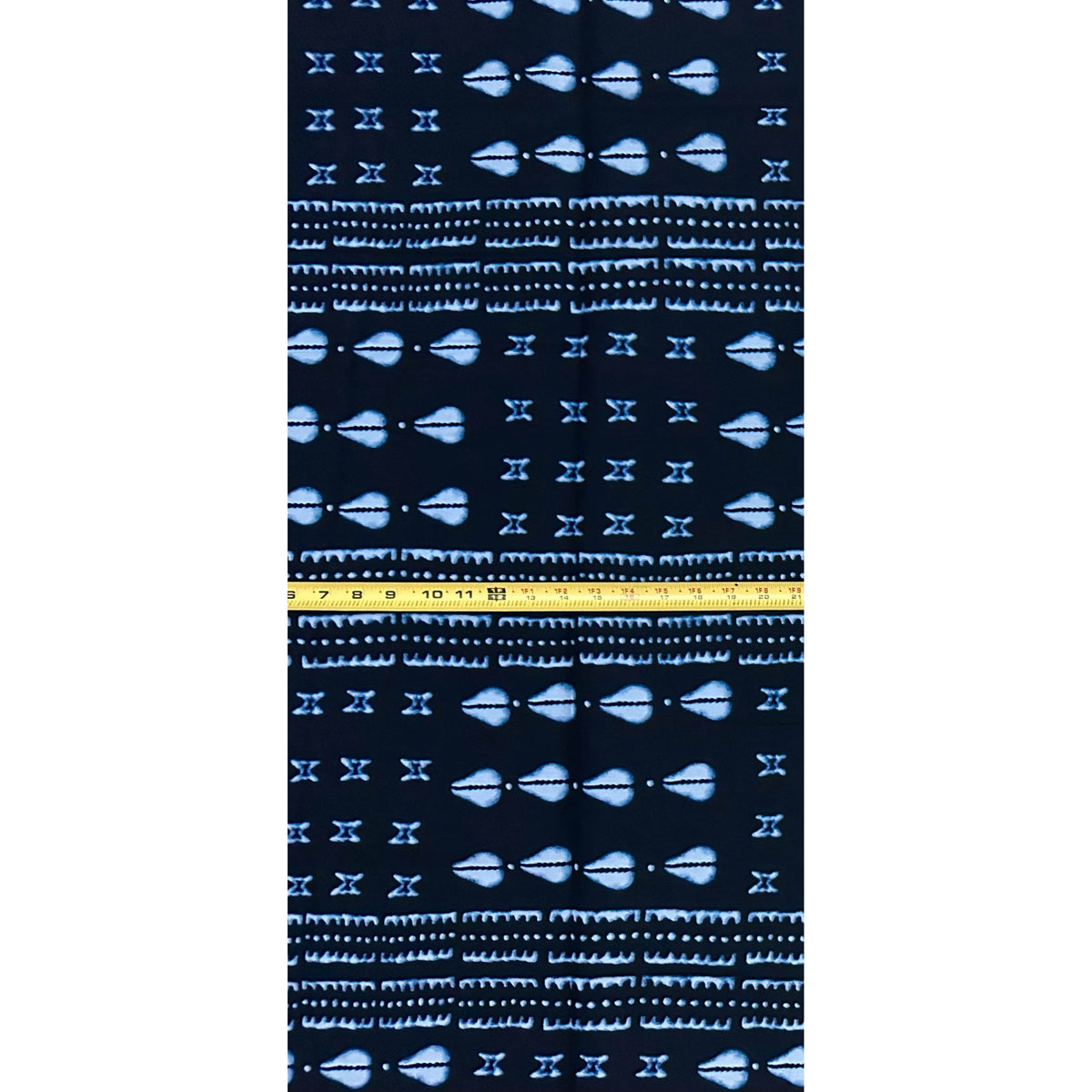 African Print Fabric/ Ankara - Black, Indigo “Dogon Before Wealth', Yard or Wholesale
