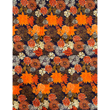 African Print Fabric/ Ankara - Brown, Orange, Beige 'Golden Entente' Design, YARD or WHOLESALE
