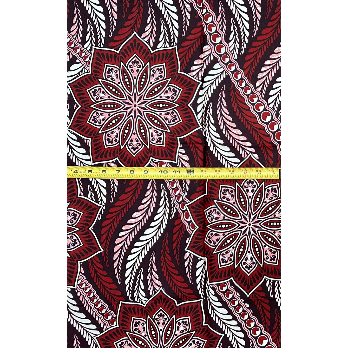 African Print Fabric/ Ankara - Shades of Brown "Return Route", 1 Yard