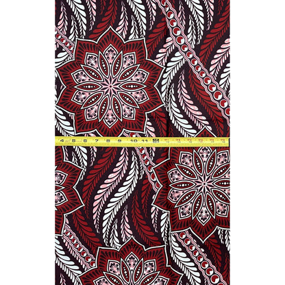African Print Fabric/ Ankara - Shades of Brown "Return Route", 1 Yard