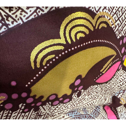 African Print Fabric/ Ankara - Pink, Yellow, Purple, Cream, Brown, Shimmering Gold 'Everyday Grace’, Yard or Wholesale