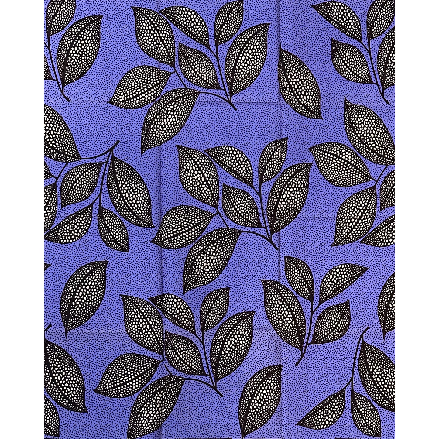 African Print Fabric/Ankara - Purple, Brown "Midnight in Mali" Design, 1 Yard