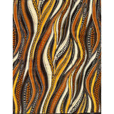 African Print Fabric/Ankara - Shades of Brown, Beige "Soul Song" Design, YARD or WHOLESALE