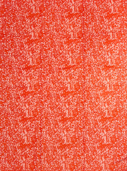 African Print Fabric/Ankara - Orange "Vintage Winehouse" Design, YARD or WHOLESALE