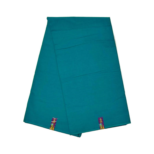 African Print Fabric/ Ankara - Solid Teal, Per Yard or Wholesale