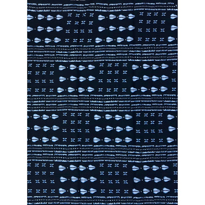 African Print Fabric/ Ankara - Black, Indigo “Dogon Before Wealth', Yard or Wholesale