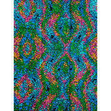 African Print Fabric/ Ankara - Green, Teal, Blue, Pink, Orange 'Toghu Jewel' Design, YARD or WHOLESALE