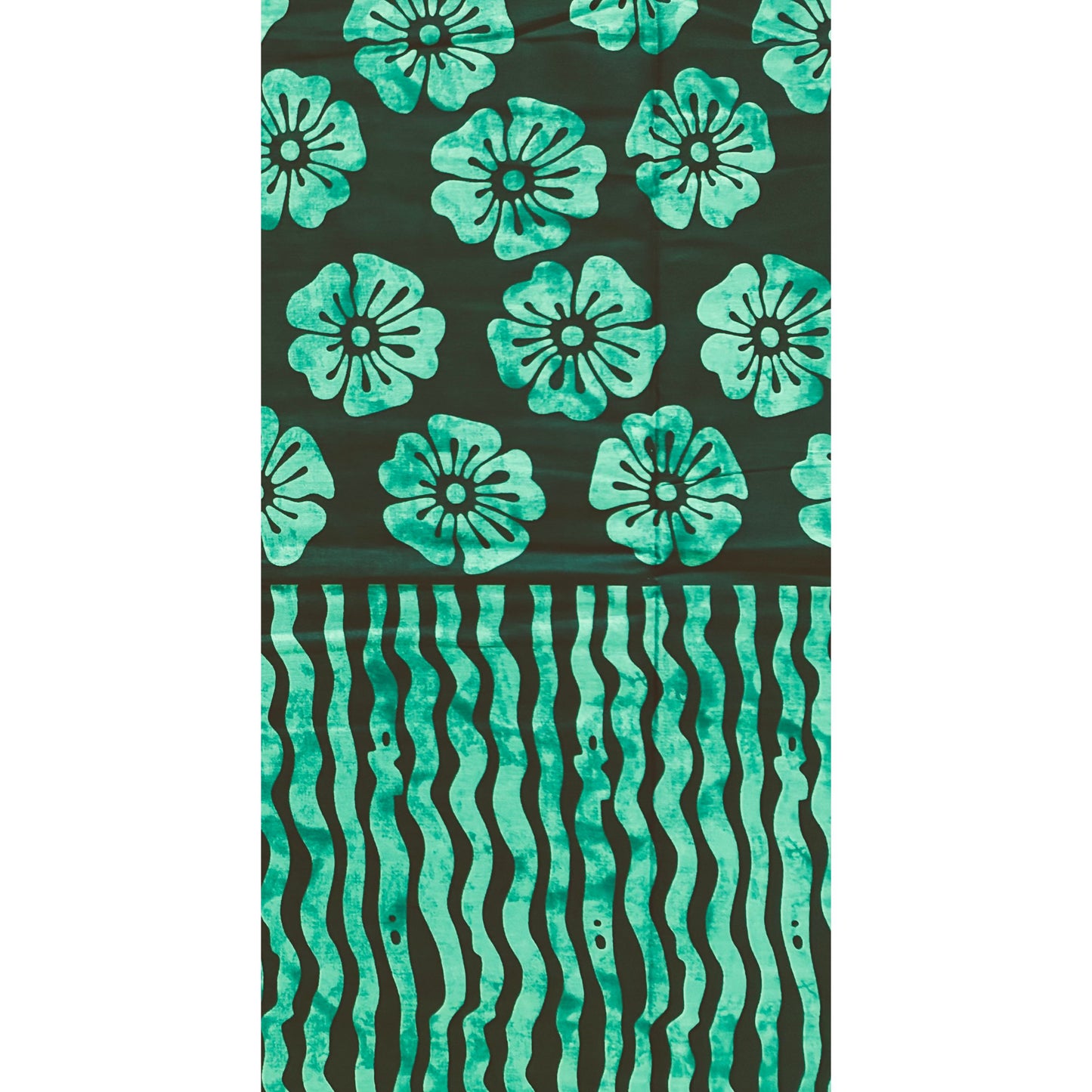 African Print Fabric/ Ankara - Shades of Green 'Child of the Tree', Per Yard or Wholesale