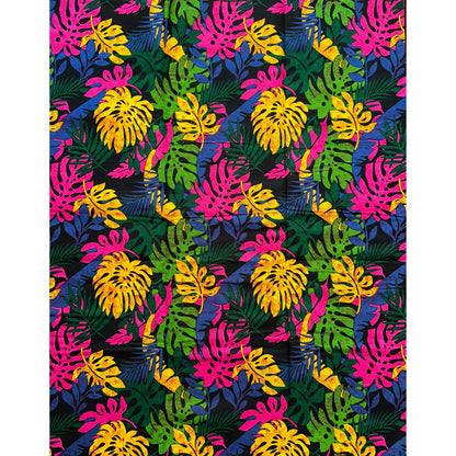 African Print Fabric/ Ankara - Blue, Yellow, Pink, Green, Black 'Pankshin Opulence' Design, YARD or WHOLESALE