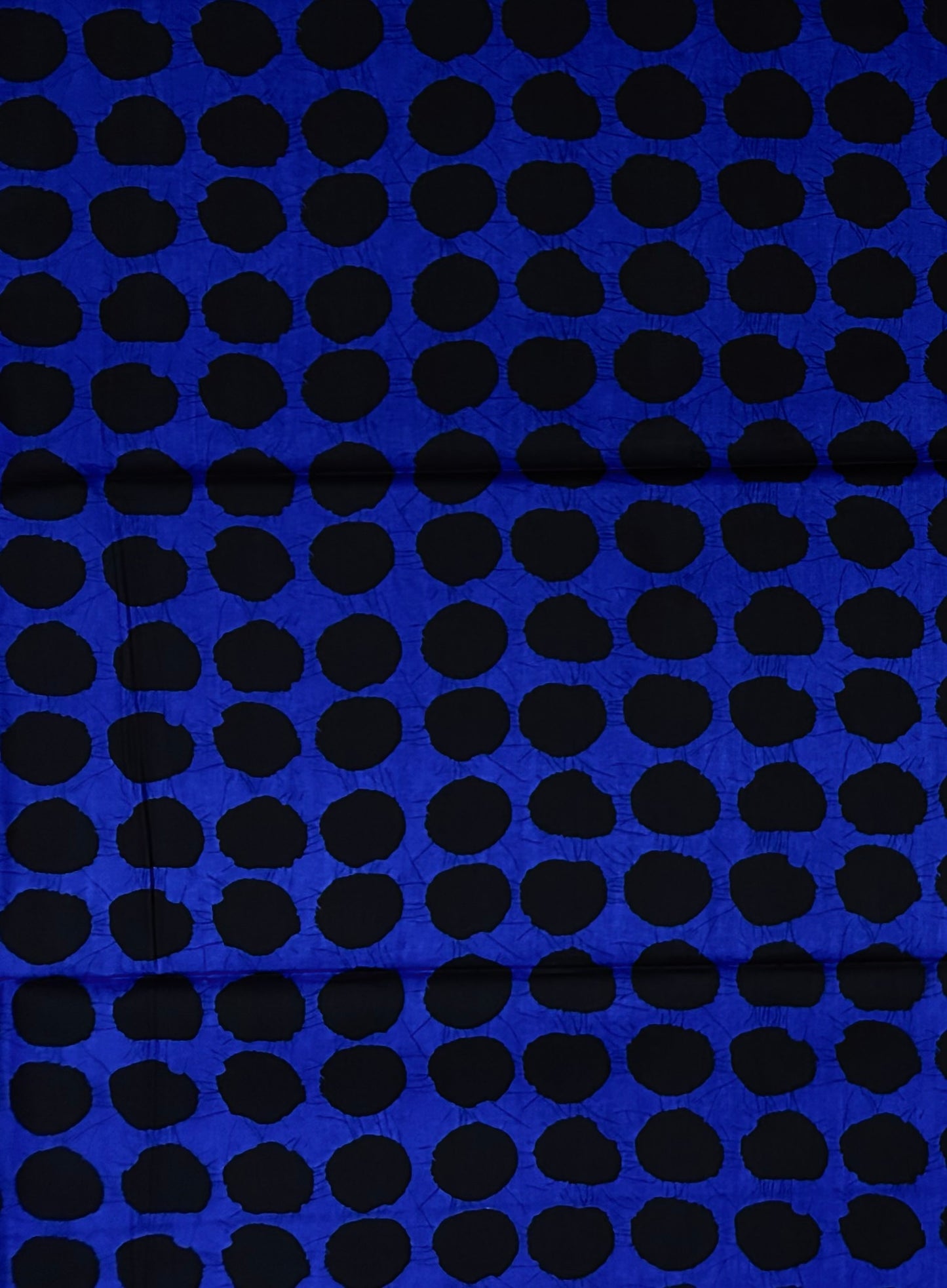 African Print Fabric/ Ankara - Blue, Black 'Periodddt' Design, YARD or WHOLESALE