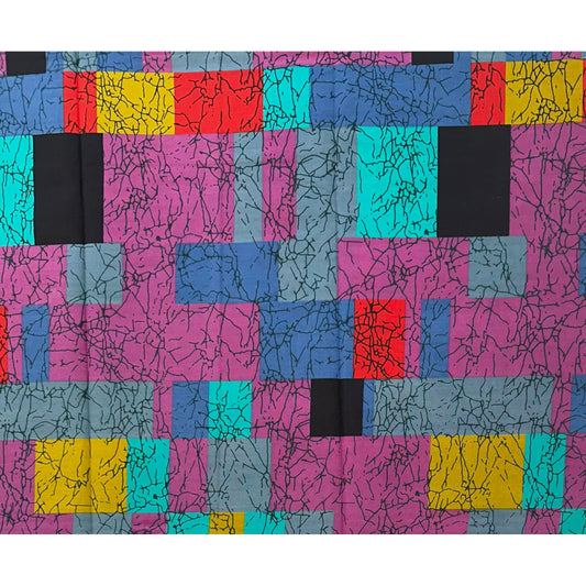 African Print Fabric/ Ankara - Purple, Turquoise, Blue, Red, Mustard, Gray ‘Fulani Fari' Design, YARD or WHOLESALE
