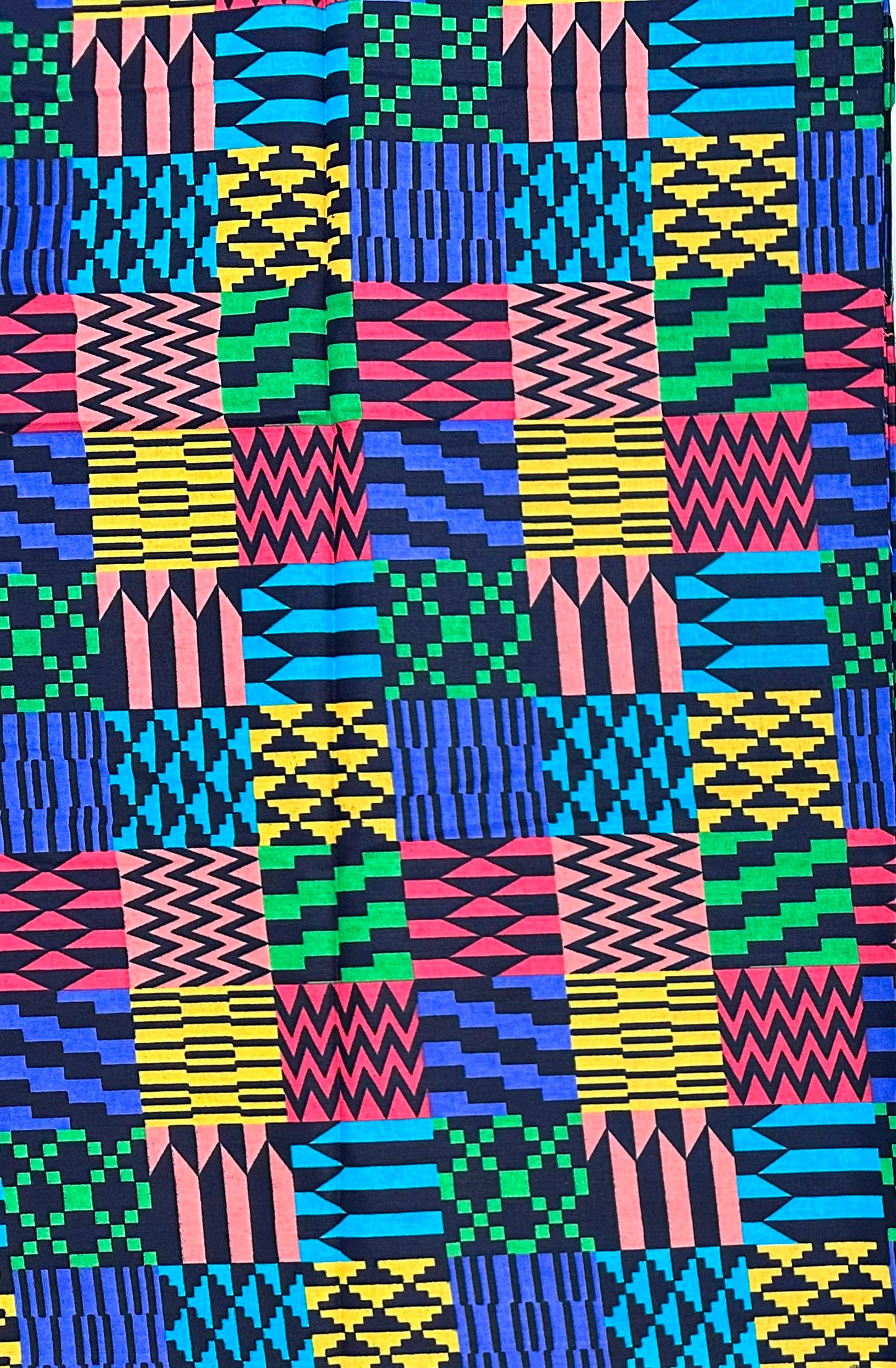 African Print Fabric/ Ankara - Multicolored 'Everybody Owes Her A Favor', YARD or WHOLESALE