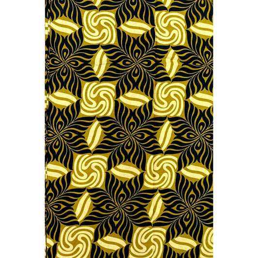 African Print Fabric/ Ankara - Olive Green, Black, Beige 'Plenty Pepper' Design, YARD or WHOLESALE