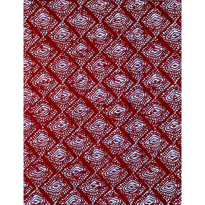 African Print Fabric/ Ankara - Dark Red 'Eyes Do Not Lie' Design, YARD or WHOLESALE