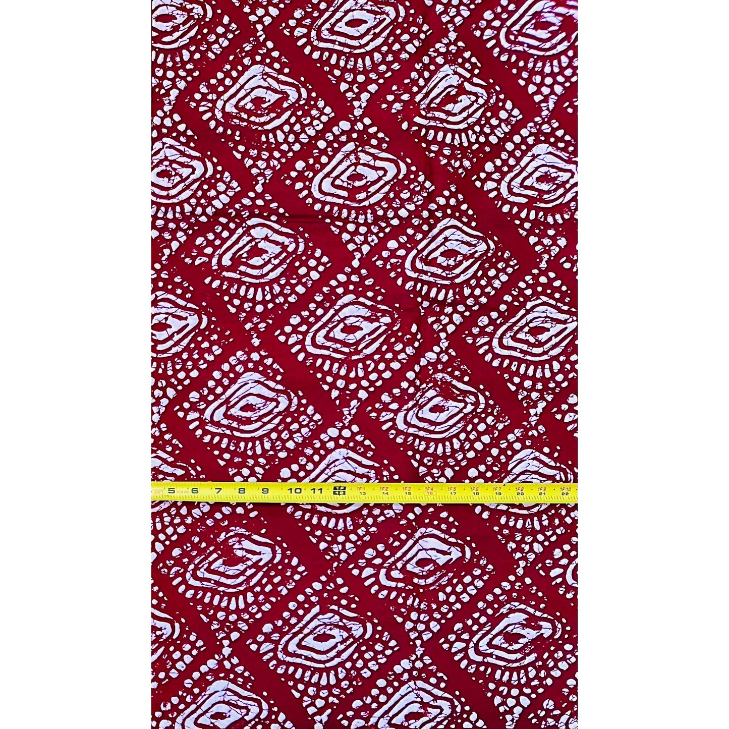 African Print Fabric/ Ankara - Dark Red 'Eyes Do Not Lie' Design, YARD or WHOLESALE