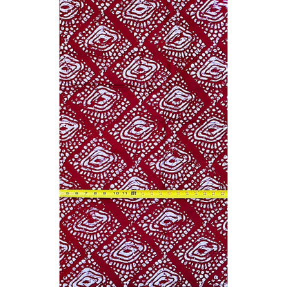 African Print Fabric/ Ankara - Dark Red 'Eyes Do Not Lie' Design, YARD or WHOLESALE