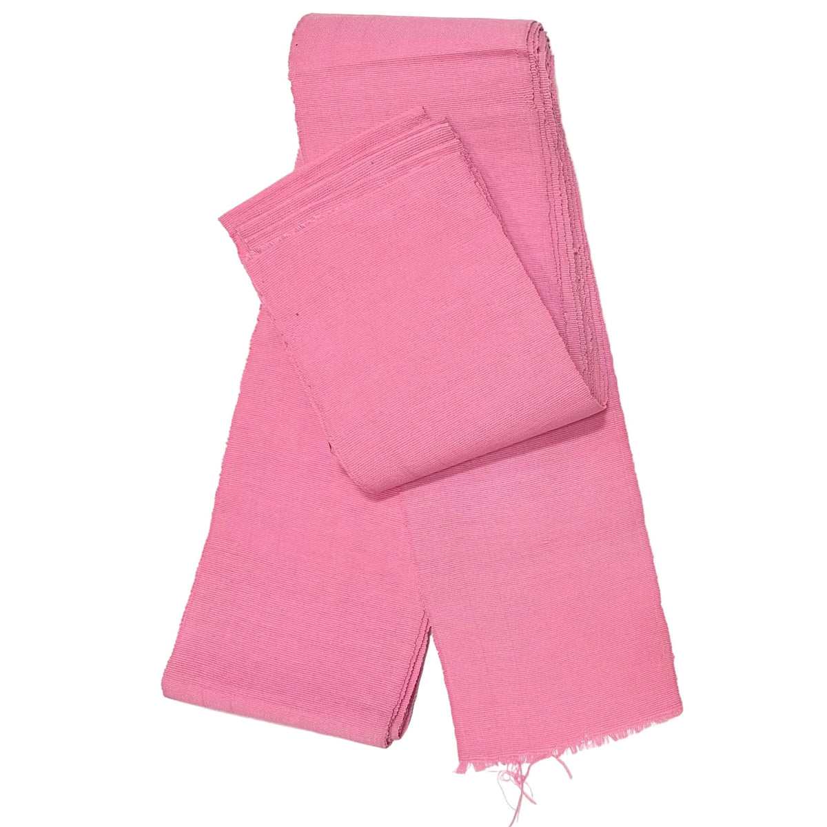 Aso-Oke Fabric / Yoruba Hand-Woven Textile – Solid Pink ‘Sherry’, Per Yard