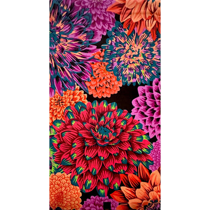 African Print Fabric/Ankara - Purple, Pink, Red, Teal 'Flowa Too Loud', YARD or WHOLESALE