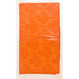 African Bazin (Brocade) Fabric - Orange, "Amureya" Per Yard