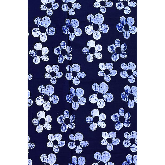 African Print Fabric/ Ankara - Navy 'Aunty Bunmi’s Compound', Yard or Wholesale
