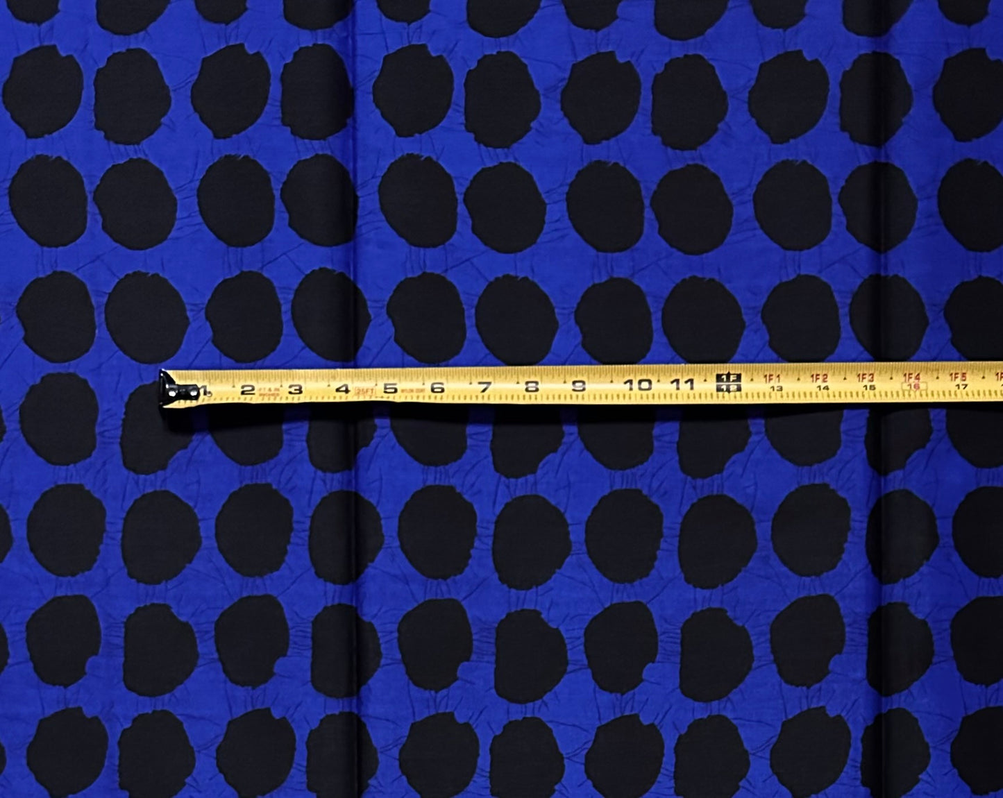 African Print Fabric/ Ankara - Blue, Black 'Periodddt' Design, YARD or WHOLESALE