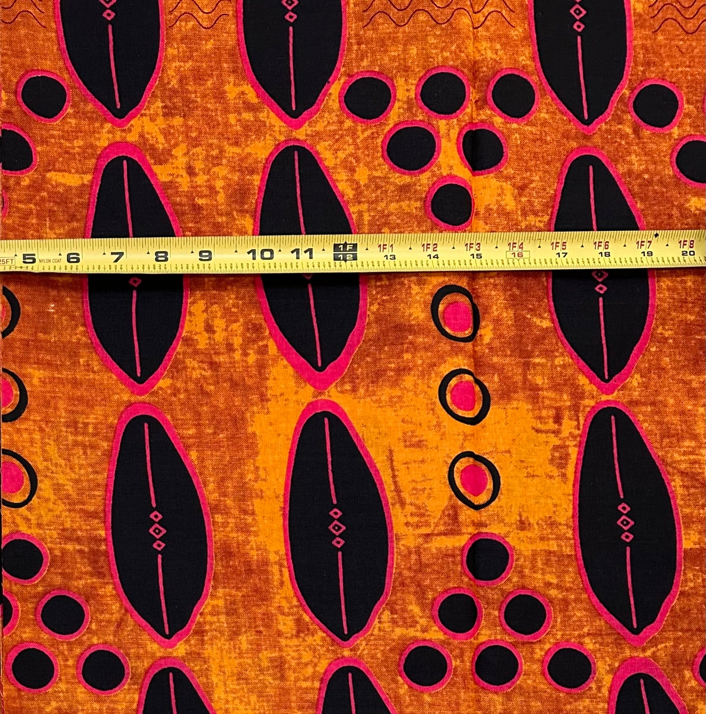 African Print Fabric/ Ankara - Brown, Black, Fuchsia 'Summer in Selma', YARD or WHOLESALE