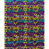 African Print Fabric/ Ankara - Purple, Blue, Yellow 'Rukiya' YARD or WHOLESALE