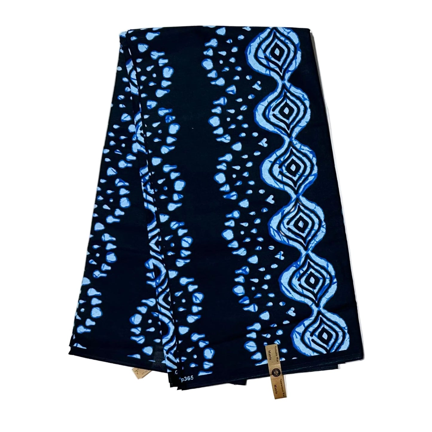 African Print Fabric/ Ankara - Shades of Blue, “Memories of the Atlantic', Yard or Wholesale