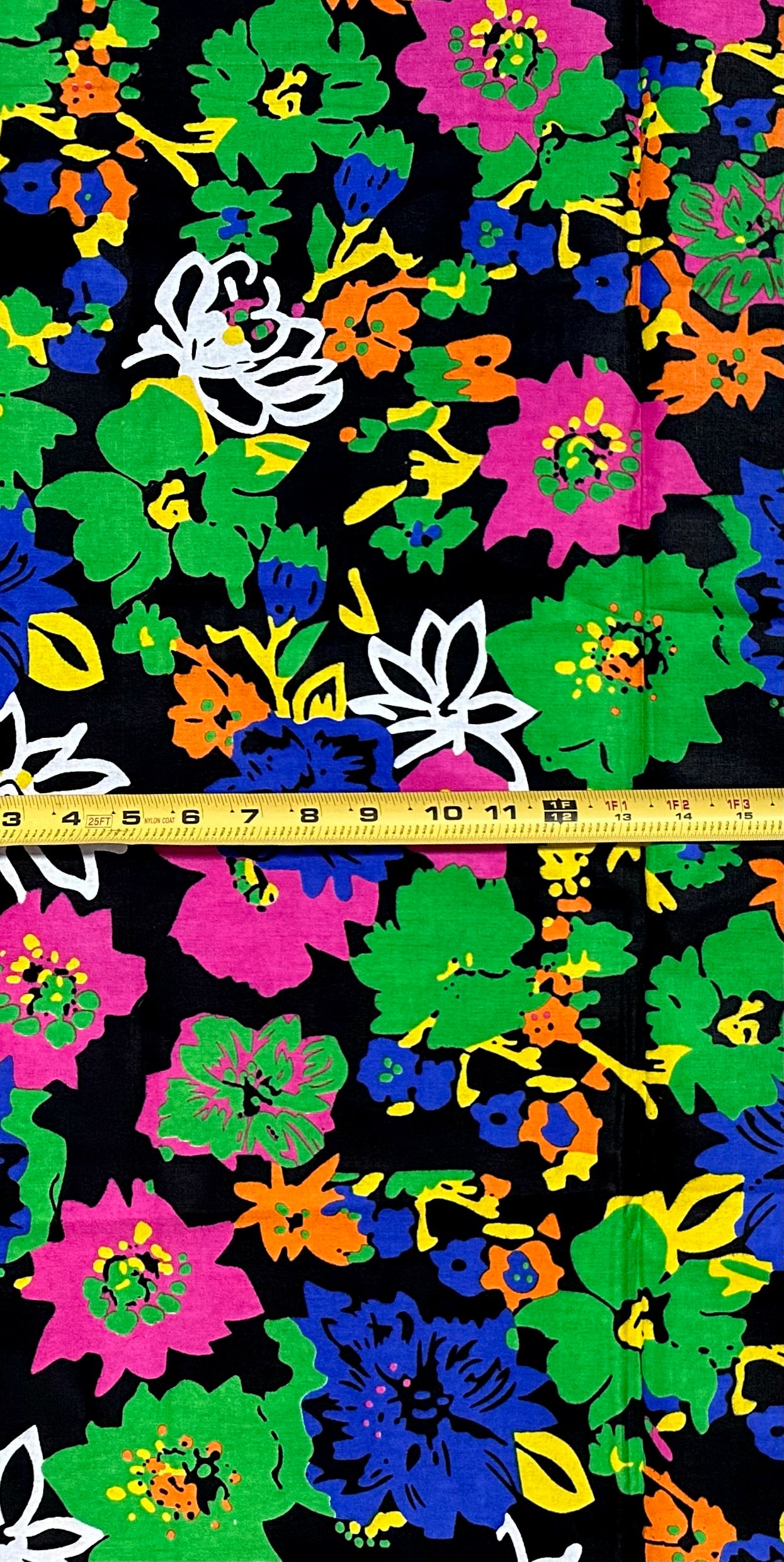 African Fabric/ Ankara - Multicolored 'Garden After Dark,' Design, YARD or WHOLESALE