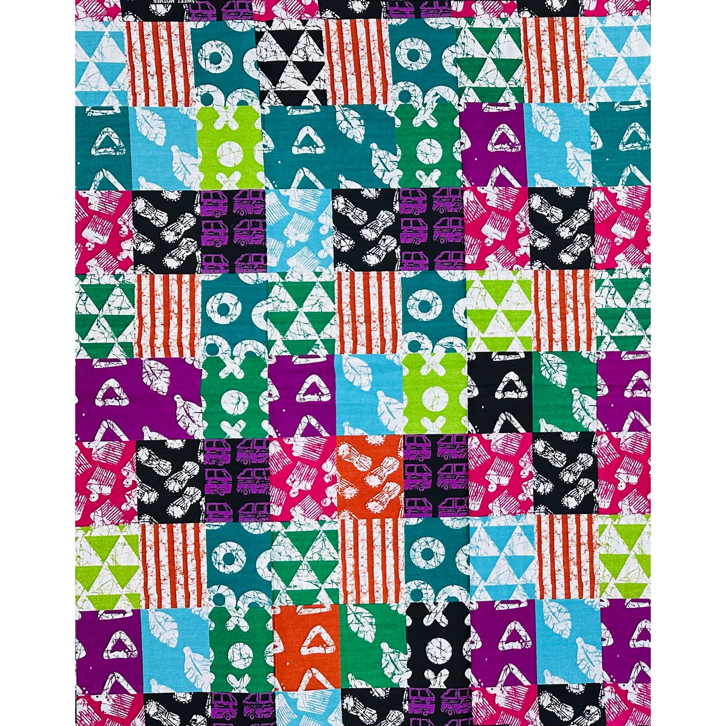 African Print Fabric/ Ankara - Multicolored 'The Loudest Woman in Lagos II', YARD or WHOLESALE