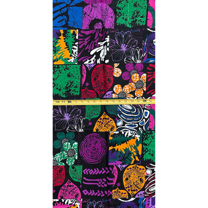 African Print Fabric/ Ankara - Multicolored 'Creative License', YARD or WHOLESALE