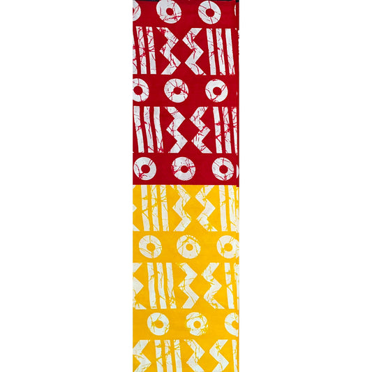 African Print Fabric/ Ankara - Red, Yellow, Green 'Tribe of Ọmọlúàbí', YARD or WHOLESALE