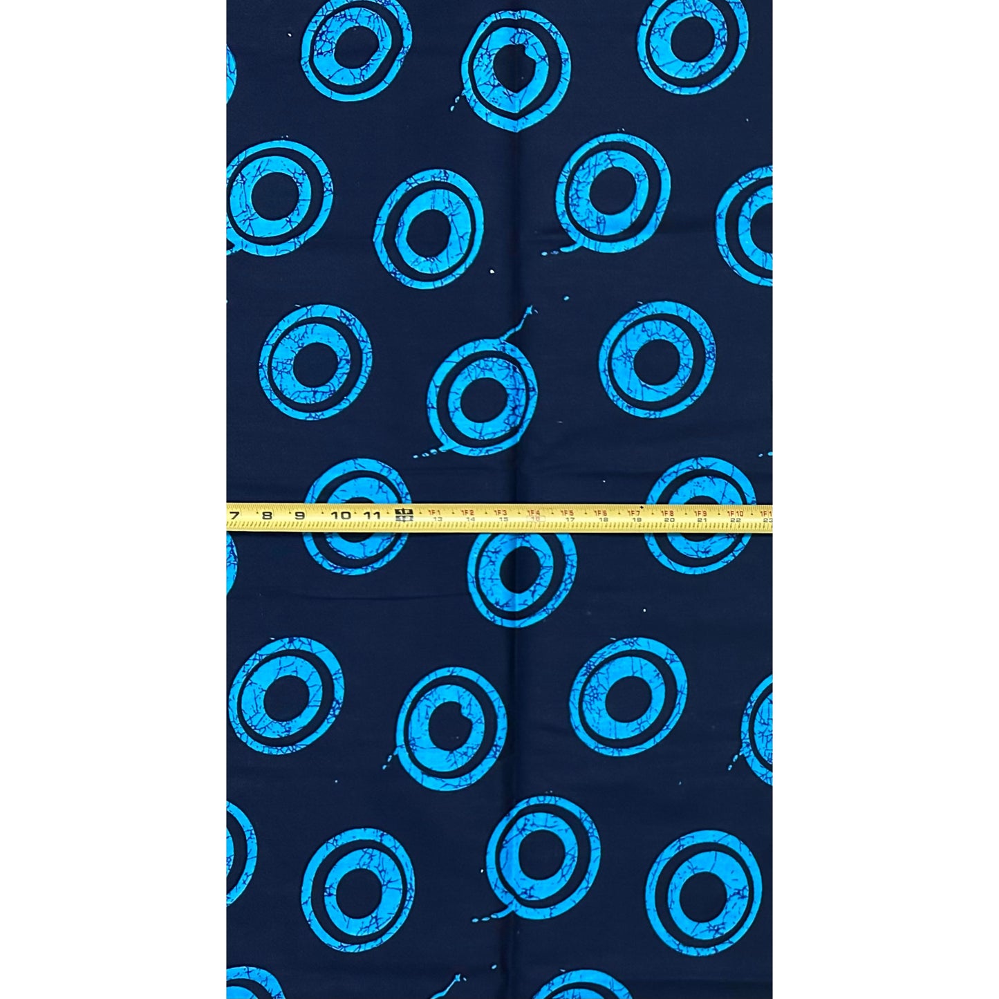 African Print Fabric/ Ankara - Shades of Blue 'The B-Side' Design, Yard or Wholesale