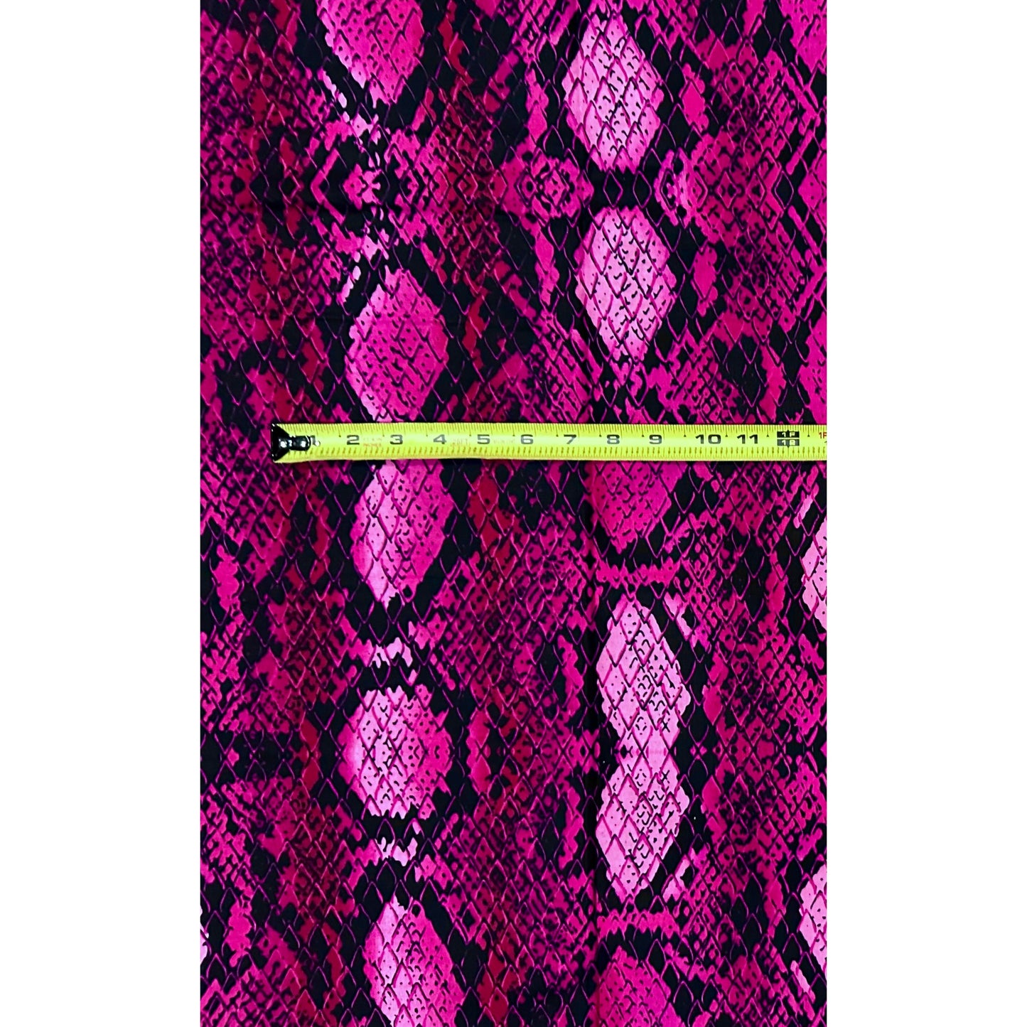 African Print Fabric/ Ankara - Pink, Black 'Adesewa Skin' Design, Yard or Wholesale