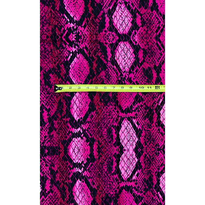 African Print Fabric/ Ankara - Pink, Black 'Adesewa Skin' Design, Yard or Wholesale