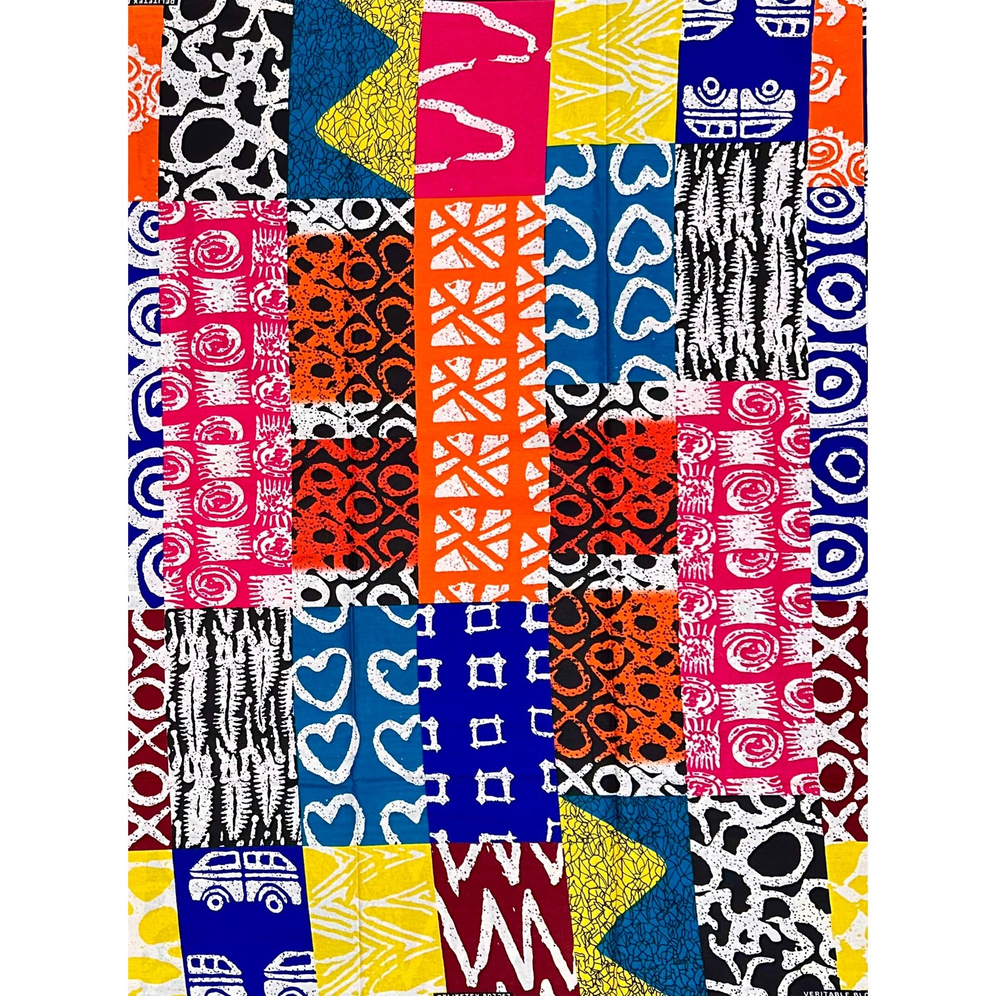 African Print Fabric/ Ankara - Multicolored 'The Loudest Woman in Lagos', YARD or WHOLESALE