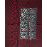 African Print Fabric/ Ankara - Dark Red, Navy, Beige 'Toke Passage' Design, YARD or WHOLESALE