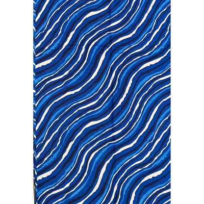 African Print Fabric/ Ankara - Blue, White 'Na Nature Do Am' Design, YARD or WHOLESALE