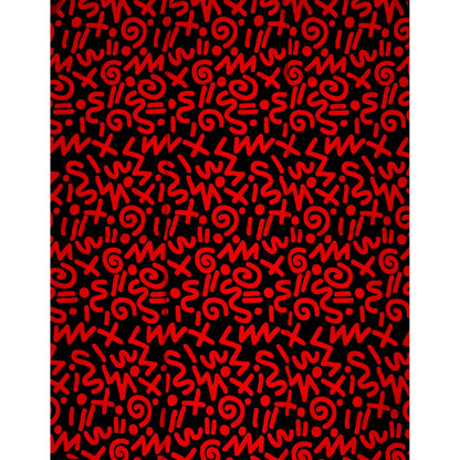 African Print Fabric/ Ankara - Red, Black 'Code Red', YARD or WHOLESALE