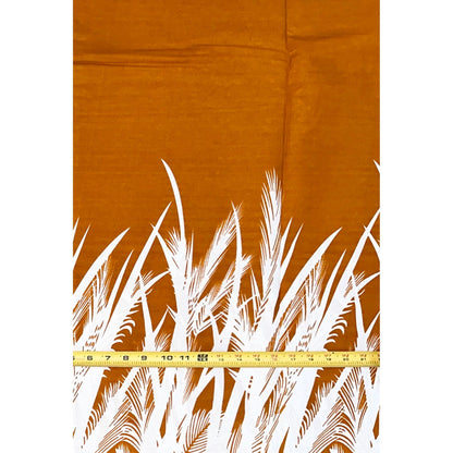 African Print Fabric/ Ankara - Sienna, White "Oriri Rise", YARD or WHOLESALE